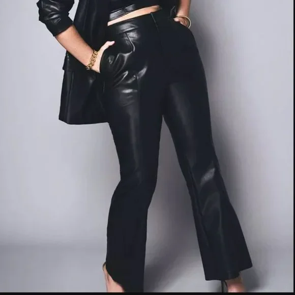 Leather pants size hot sale 14